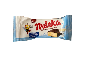 Конфета Конфета Пчёлка вафельная со вкусом сгущенного молоко